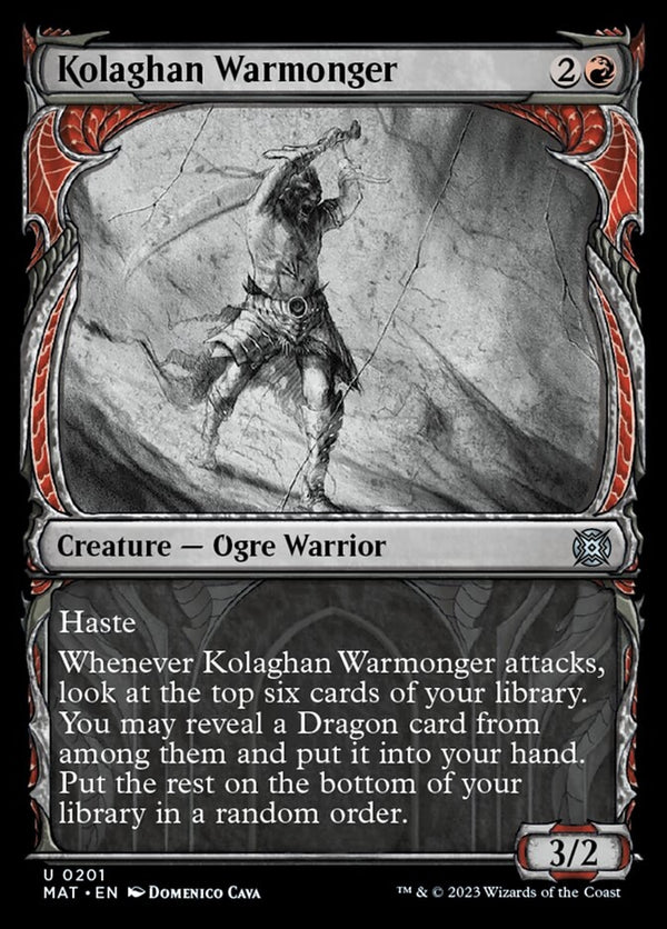 Kolaghan Warmonger [#0201 Halo Foil] (MAT-U)