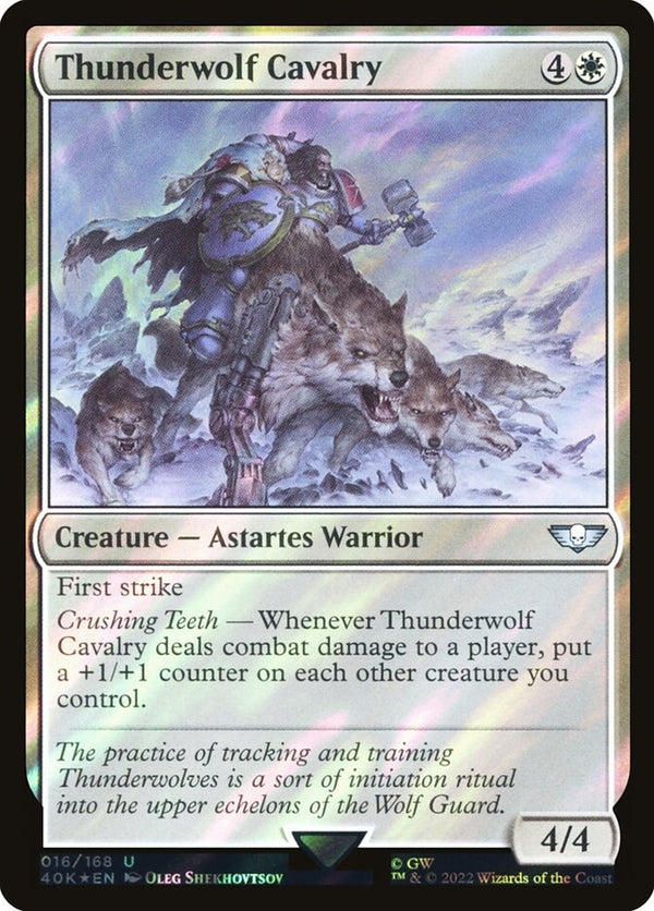 Thunderwolf Cavalry [#016 Surge Foil] (40K-U-FOIL)