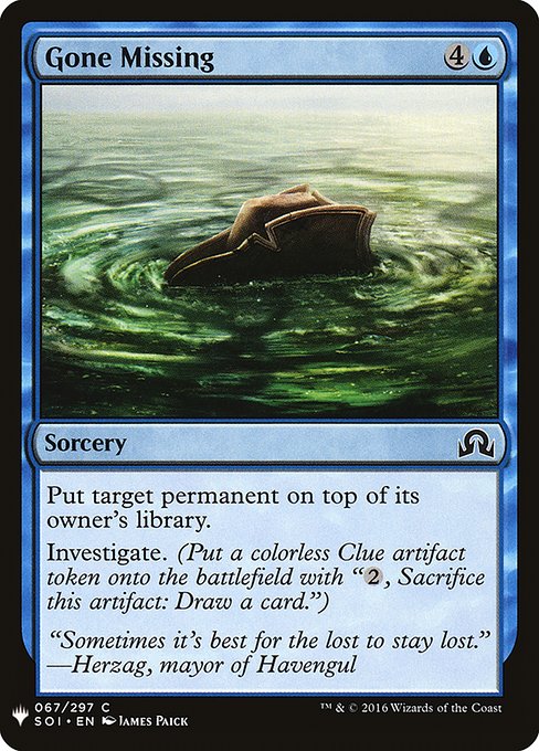Gone Missing [Mystery Booster #0393] (SOI-C)
