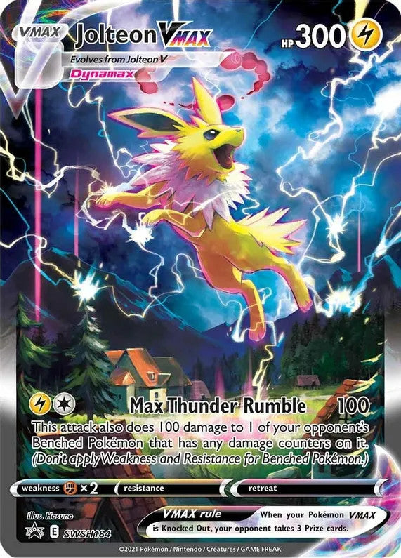 Jolteon VMAX - SWSH184 (SWSH:PR) Promo - Near Mint Holofoil