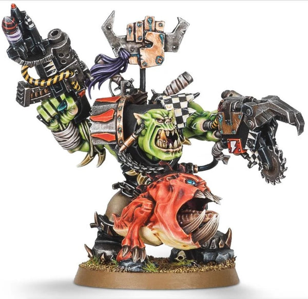 40K: Orks - Warboss with Attack Squig