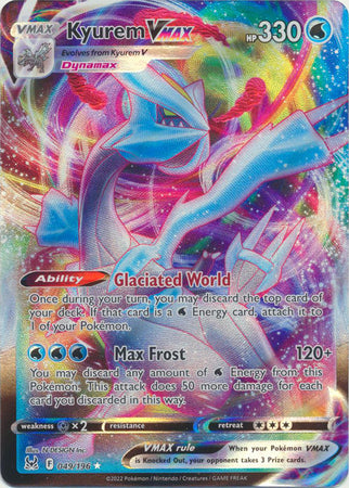 Kyurem VMAX - 049/196 (SWSH11) Ultra Rare - Near Mint Holofoil