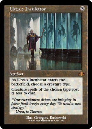 Urza's Incubator [#392 Old Frame Bonus Sheet] (DMR-M-FOIL)