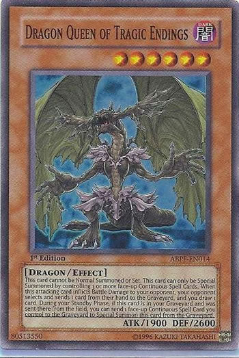 Dragon Queen of Tragic Endings (ABPF-EN014) Super Rare - Near Mint 1st Edition