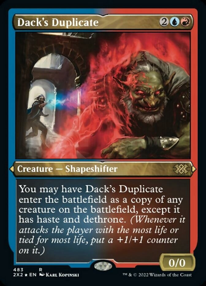 Dack's Duplicate [#483 Etched Foil] (2X2-R)