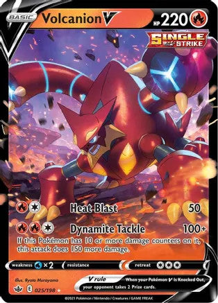 Volcanion V - 025/198 (SWSH06) Ultra Rare - Near Mint Holofoil