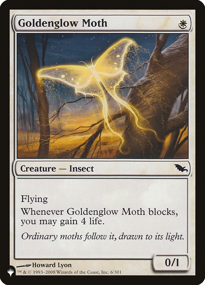 Goldenglow Moth (SHM-C-LIST)