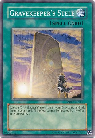Gravekeeper's Stele (ABPF-EN056) Common - Near Mint Unlimited