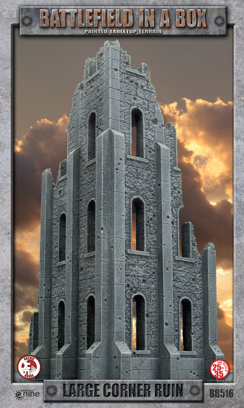 Battlefield in a Box (BB516) - Gothic Battlefields: Large Corner Ruin