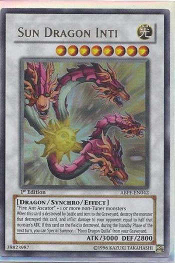 Sun Dragon Inti (ABPF-EN042) Ultra Rare - Near Mint 1st Edition