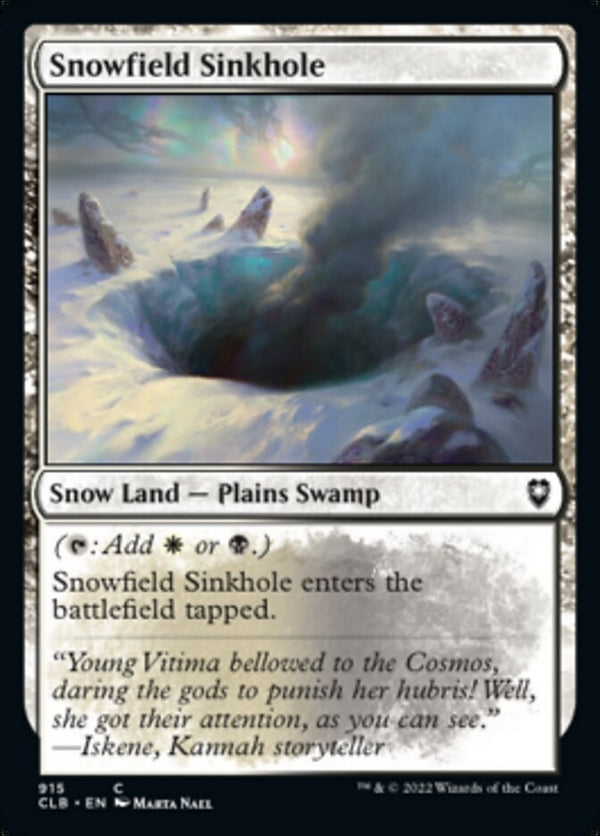 Snowfield Sinkhole [#915 Commander Decks] (CLB-C)