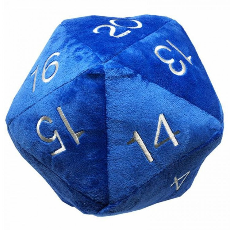 Ultra-PRO: Jumbo D20 Plush - Blue with Silver