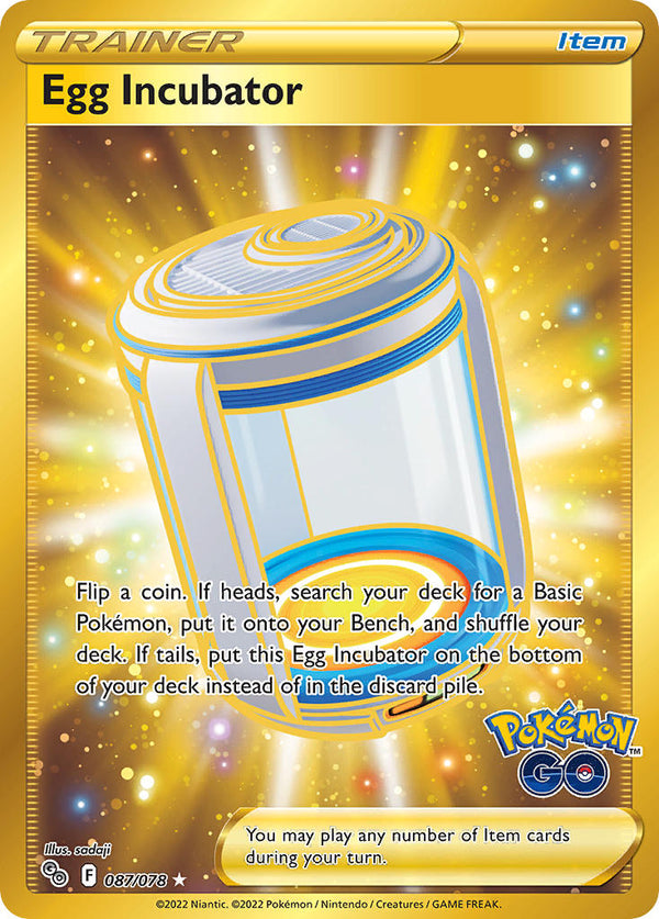 Egg Incubator (Secret) - 087/078 (PGO) Secret Rare - Near Mint Holofoil