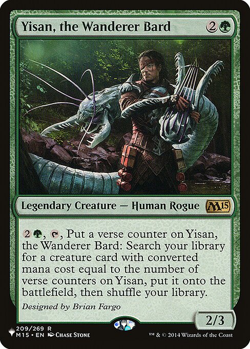 Yisan, the Wanderer Bard (M15-R-LIST)