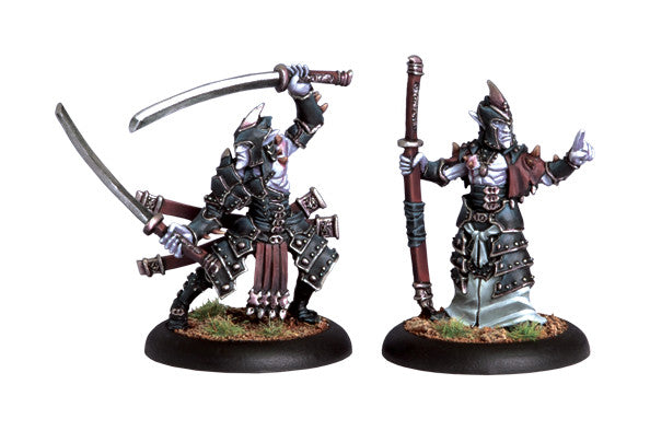 Hordes: Legion - Blighted Swordsmen Abbot & Champion, Unit Attachment (2 Metal)
