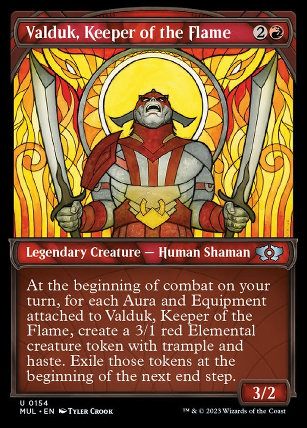 Valduk, Keeper of the Flame [#0154 Halo Foil] (MUL-U)