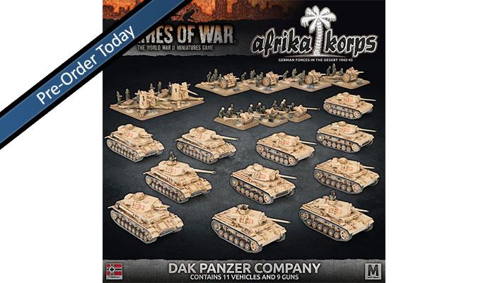 Flames of War: WWII: German (GEAB22) - Afrika Korps: DAK Panzer Company (MID)