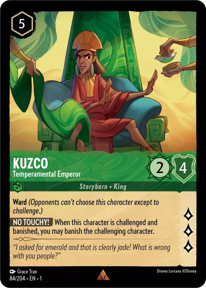 Kuzco - Tempermental Emperor (The First Chapter 84/204) Rare - Near Mint