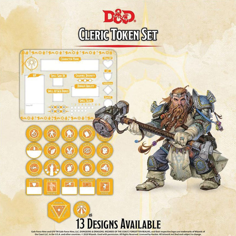 D&D 5E: Cleric Token Set