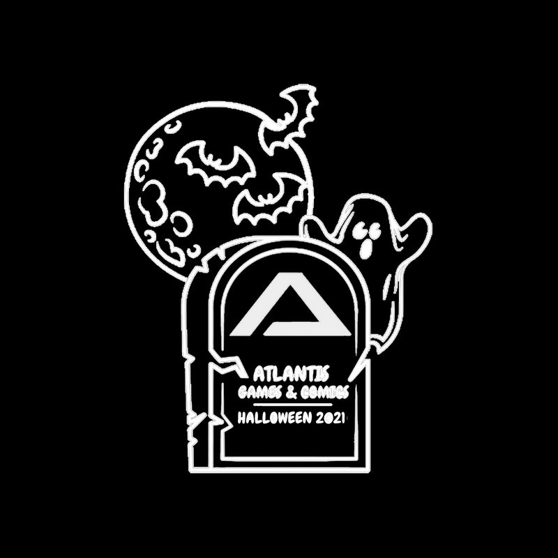 Atlantis Swag: Halloween 2021 Logo T-Shirt - Black (6XL)