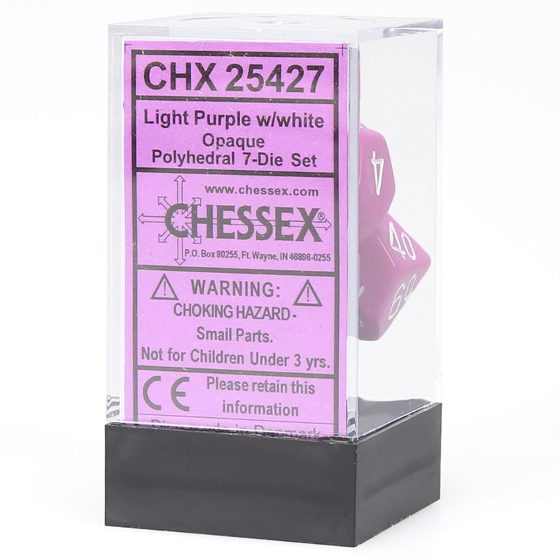 CHX25427: Opaque - Poly Set Lt Purp w/ White (7)