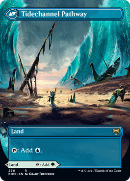 Barkchannel Pathway // Tidechannel Pathway [Alternate-Art Borderless #290] (KHM-R)