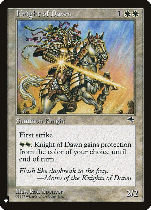 Knight of Dawn [Mystery Booster #0146] (TMP-U)