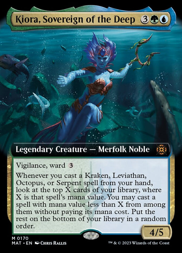 Kiora, Sovereign of the Deep [#0170 Extended Art] (MAT-M)