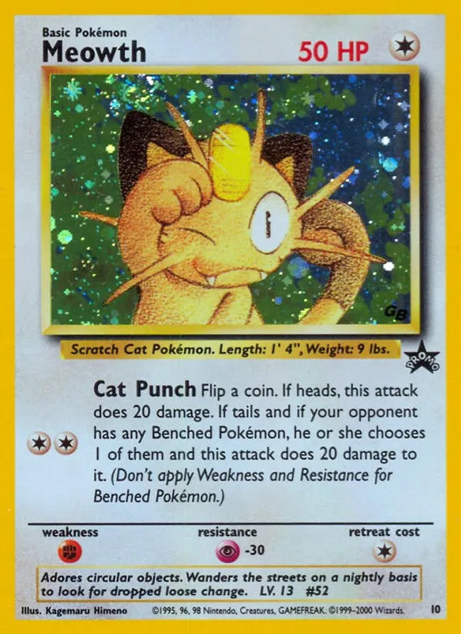 Meowth (10) Promo WoTC Foil