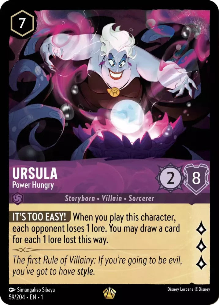 Ursula - Power Hungry (The First Chapter 59/204) Legendary - Near Mint