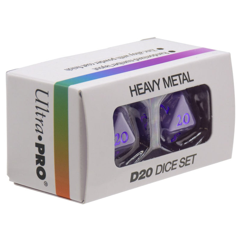 Ultra-PRO: Dice Set - Heavy Metal: Vivid - Purple 2d20