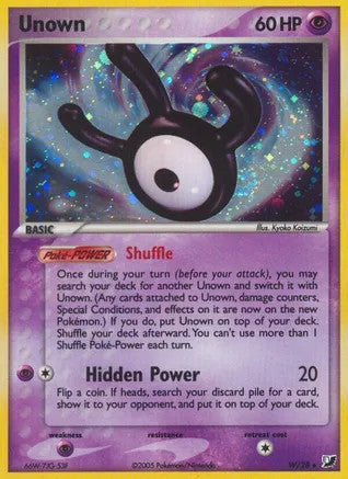 Unown (W/28) Light Play