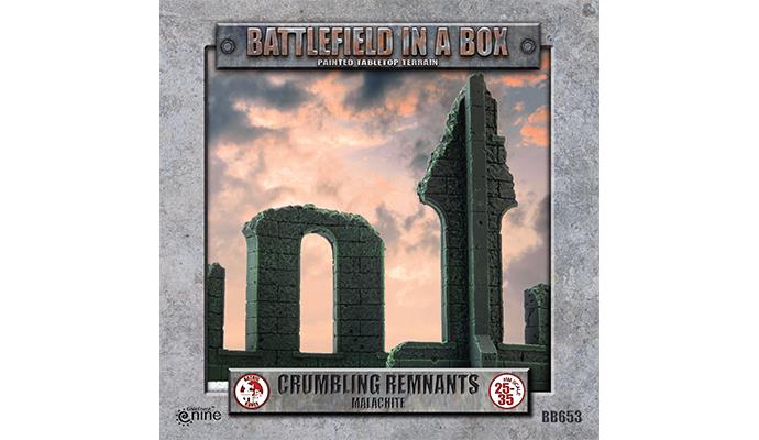Battlefield in a Box (BB653) - Gothic Battlefields: Crumbling Remnants - Malachite 30mm
