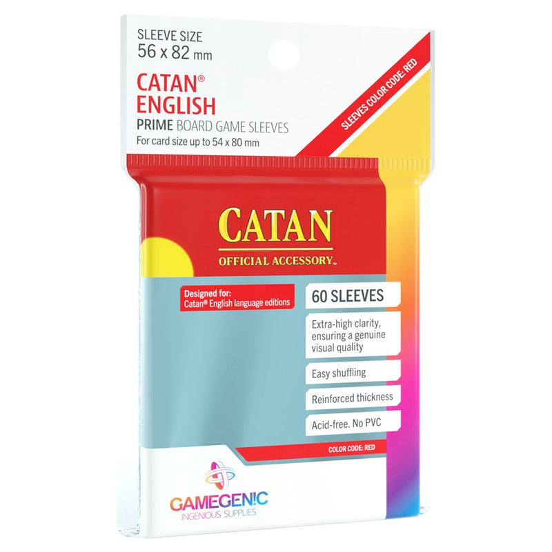 GameGenic: Prime Board Game Sleeves - Catan (Red 60ct)