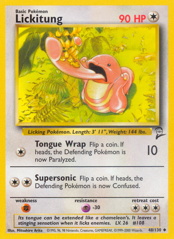 Lickitung - 048/130 (BS2) Uncommon - Near Mint