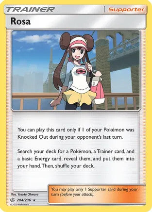 Rosa - 204/236 (CEC) Holo Rare - Near Mint Reverse Holofoil