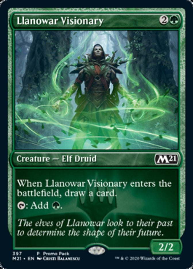 Llanowar Visionary [#397 FNM Style] (M21-C-PP)