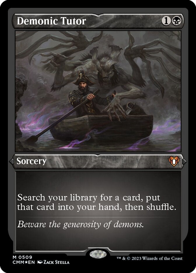 Demonic Tutor [#0509 Etched Foil] (CMM-M)