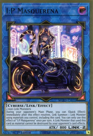 I:P Masquerena (MGED-EN035) 1st Edition (Alternate Art) Premium Gold Rare 1st Edition Near Mint