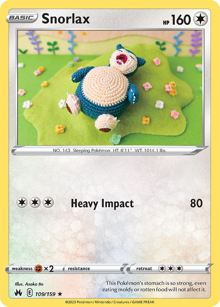 Snorlax - 109/159 (CRZ) Rare -  Near Mint