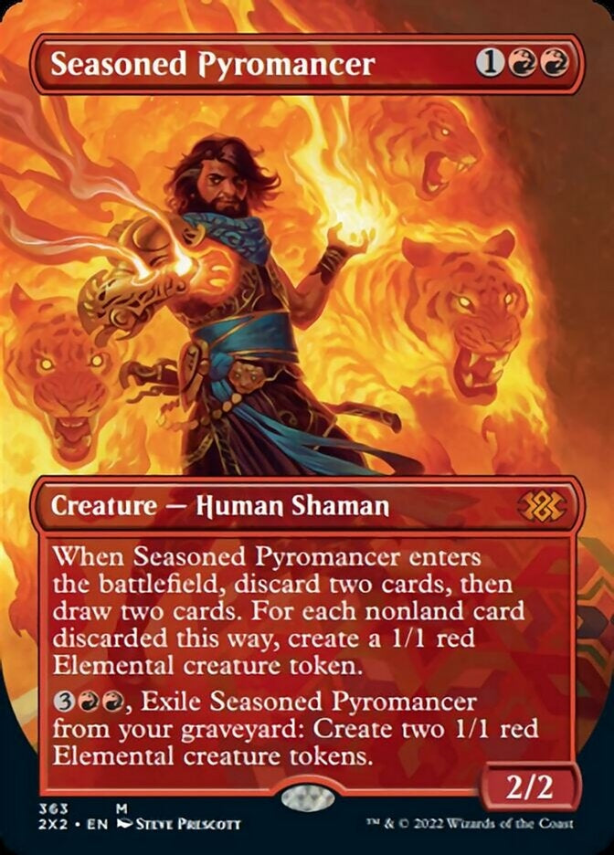 Seasoned Pyromancer [#363 Alternate-Art Borderless] (2X2-M)