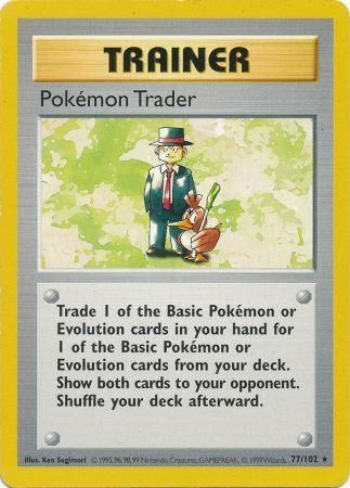 Pokemon Trader - 077/102 (BSS) Rare - Near Mint Unlimited