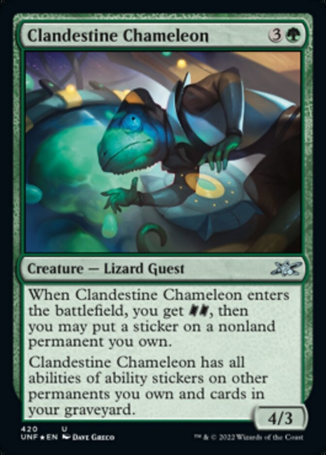 Clandestine Chameleon [#420 Galaxy Foil] (UNF-U)