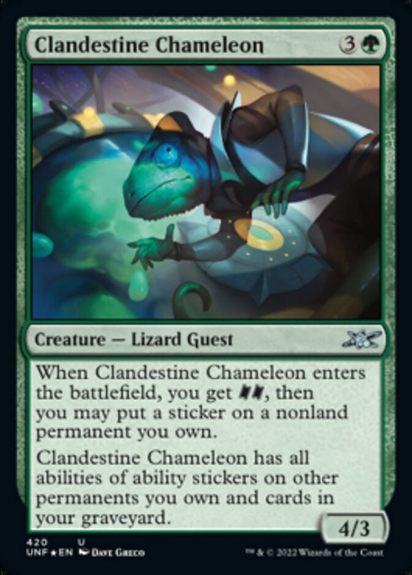 Clandestine Chameleon [#420 Galaxy Foil] (UNF-U)