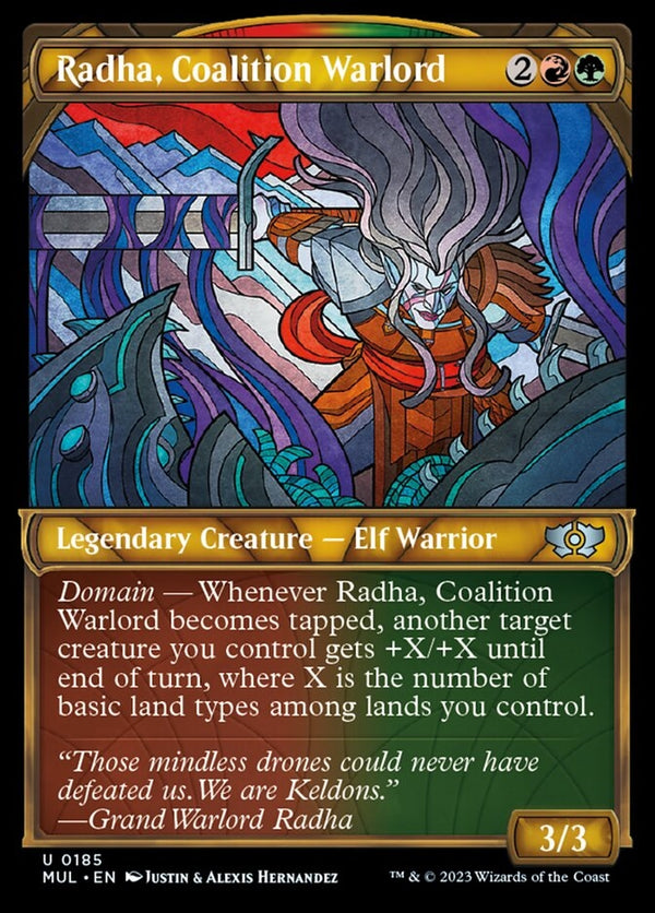 Radha, Coalition Warlord [#0185 Halo Foil] (MUL-U)