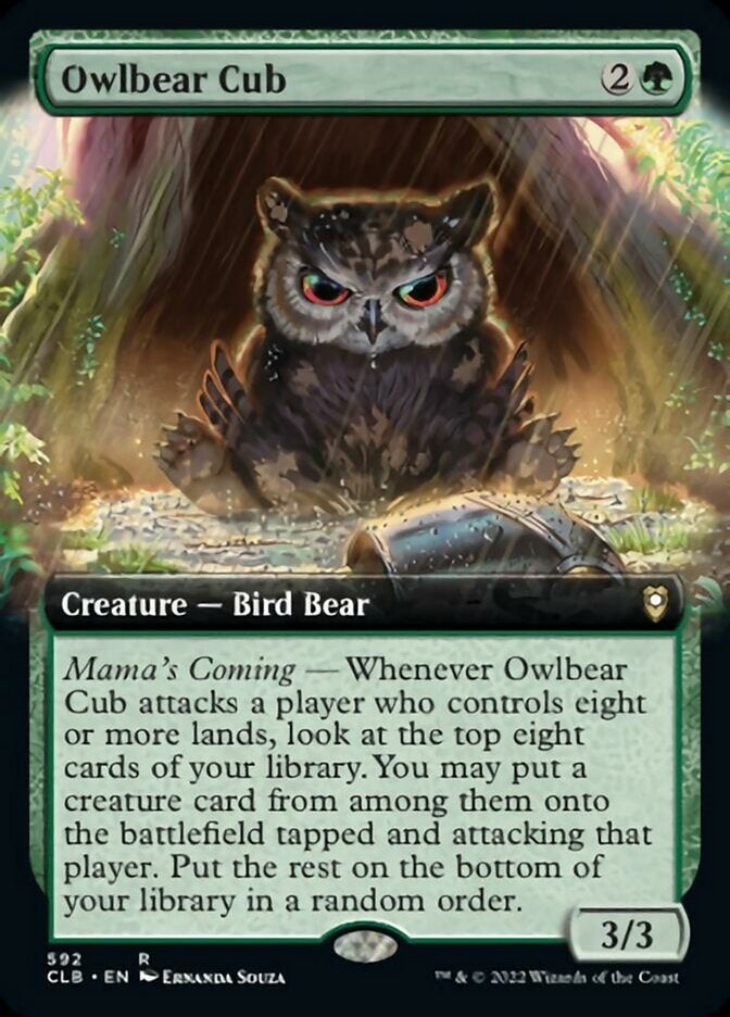 Owlbear Cub [#592 Extended Art] (CLB-R)