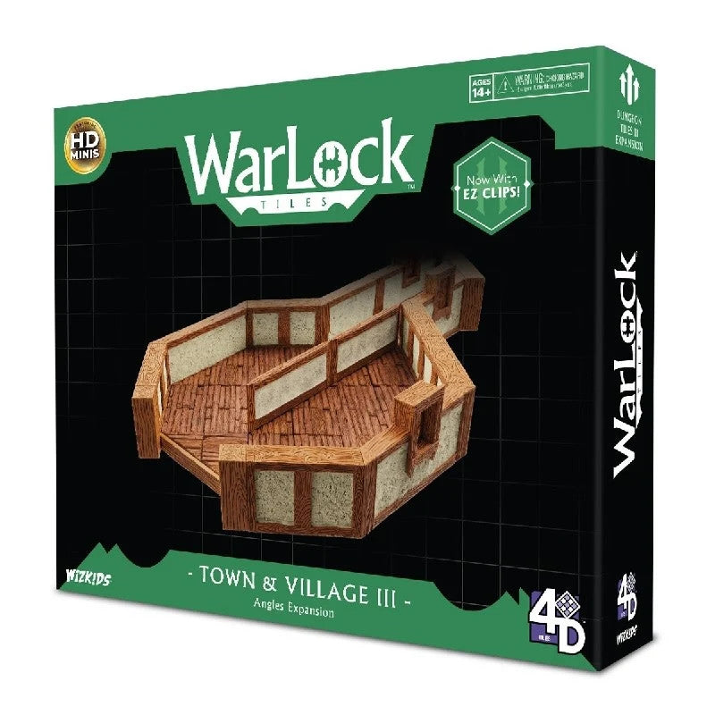 WizKids 4D Tiles: WarLock Tiles - Town & Village 3 - Angles