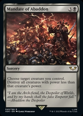 Mandate of Abaddon (40K-R)