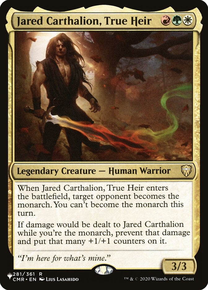 Jared Carthalion, True Heir (CMR-R-LIST)