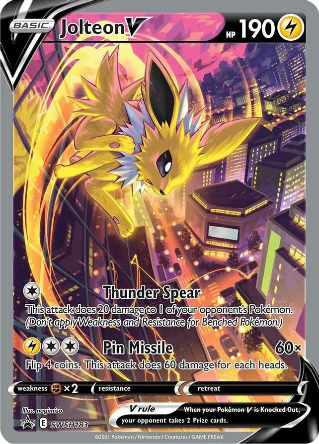 Jolteon V - SWSH183 (SWSH:PR) Promo - Near Mint Holofoil